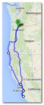 Road tip: The Onlies' 2013 West Coast Tour itinerary.